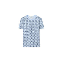 Women Printed Cotton T-Shirt - Light Blue Prismatic T Monogram