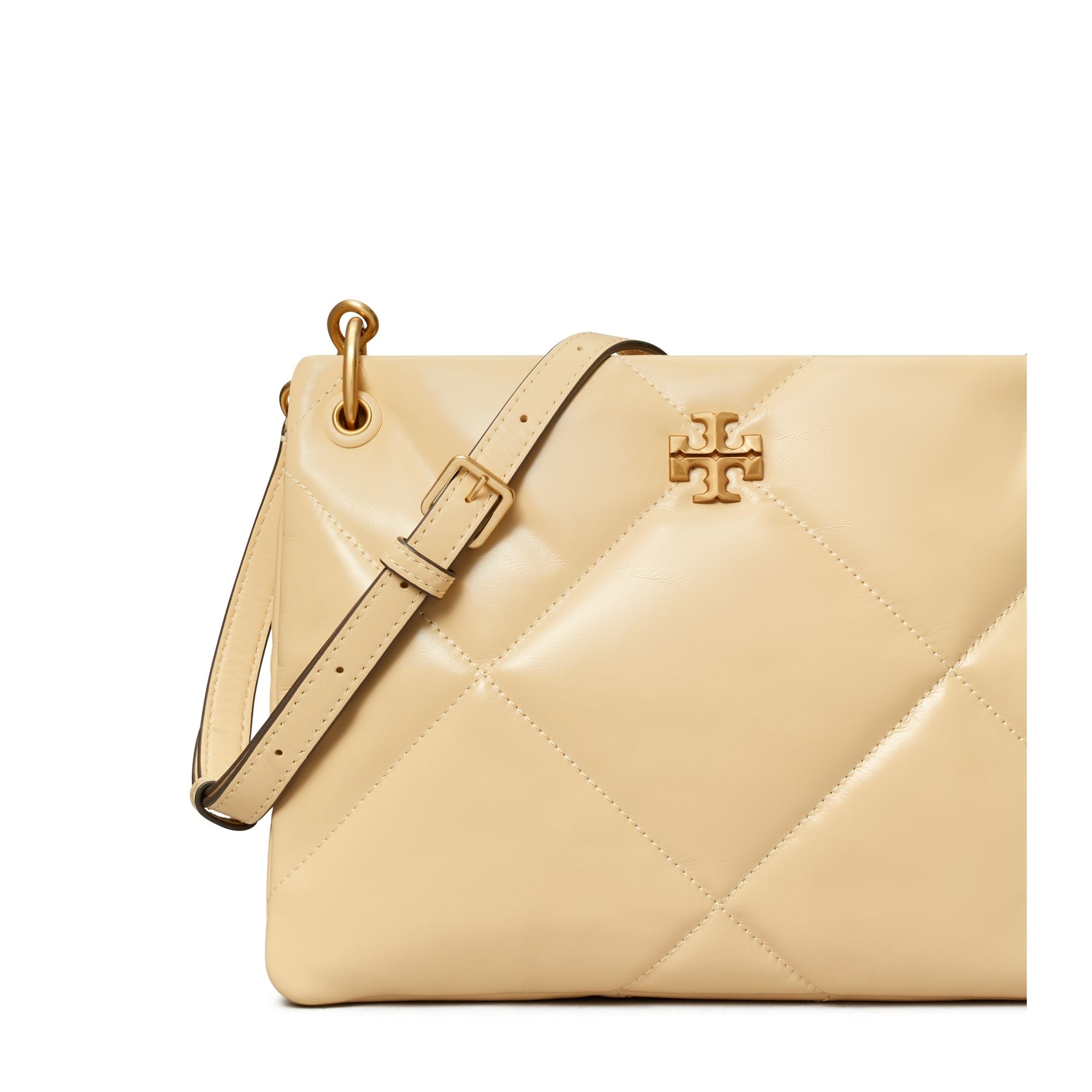 Women Kira Diamond Quilt Small Shoulder Bag - Vanilla Soft Serve
