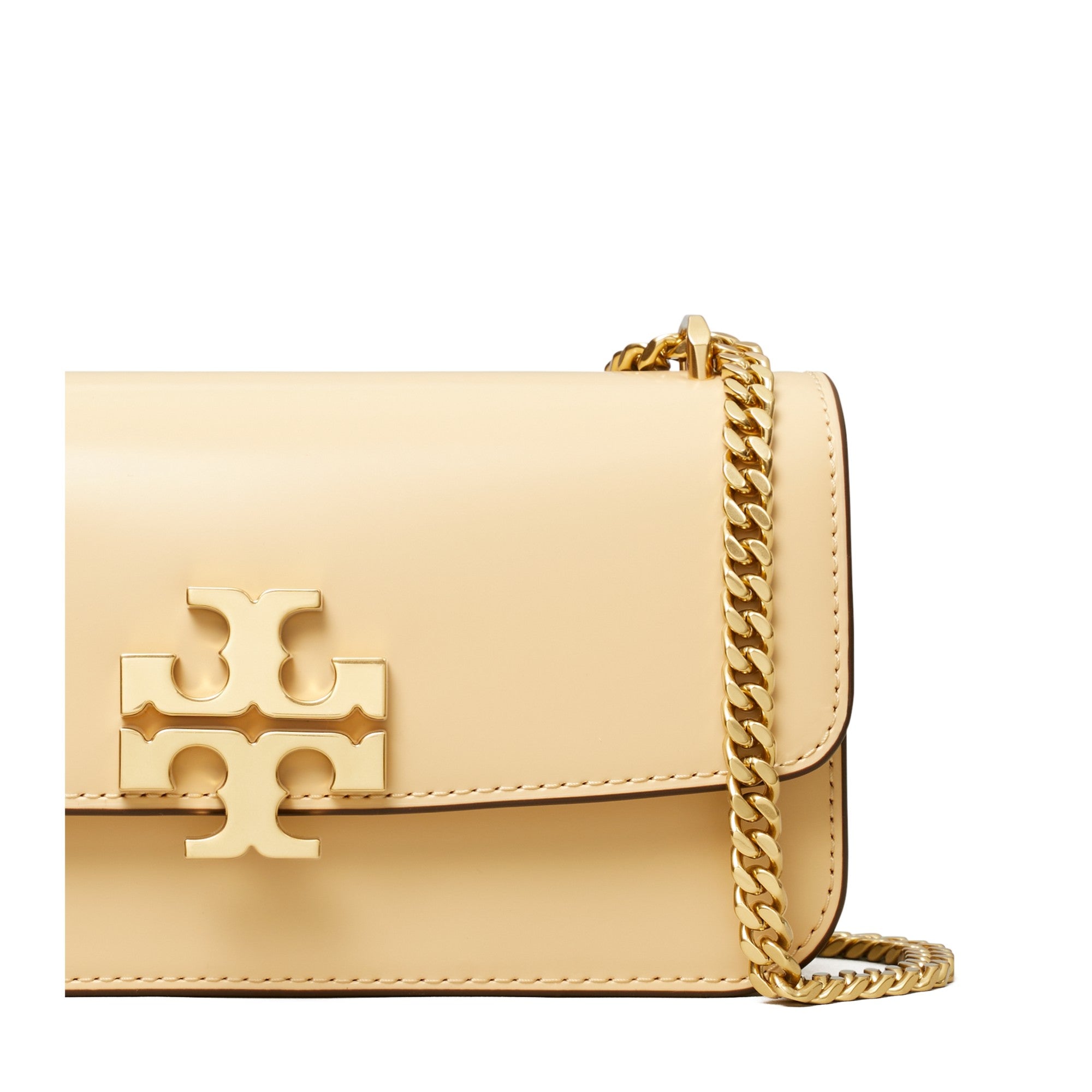 Women Eleanor Spazzolato E/W Small Convertible Shoulder Bag - Vanilla Soft Serve