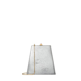 Women Crushed Metallic Mini Bag - Silver