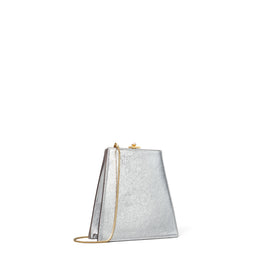 Women Crushed Metallic Mini Bag - Silver