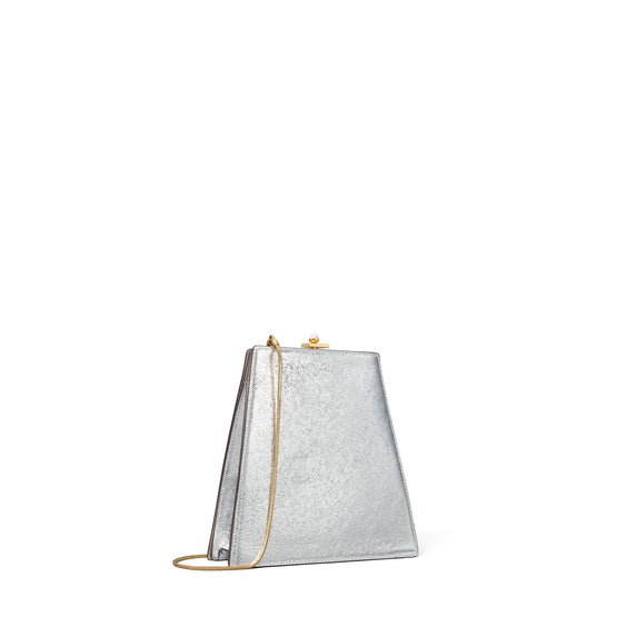 Women Crushed Metallic Mini Bag - Silver