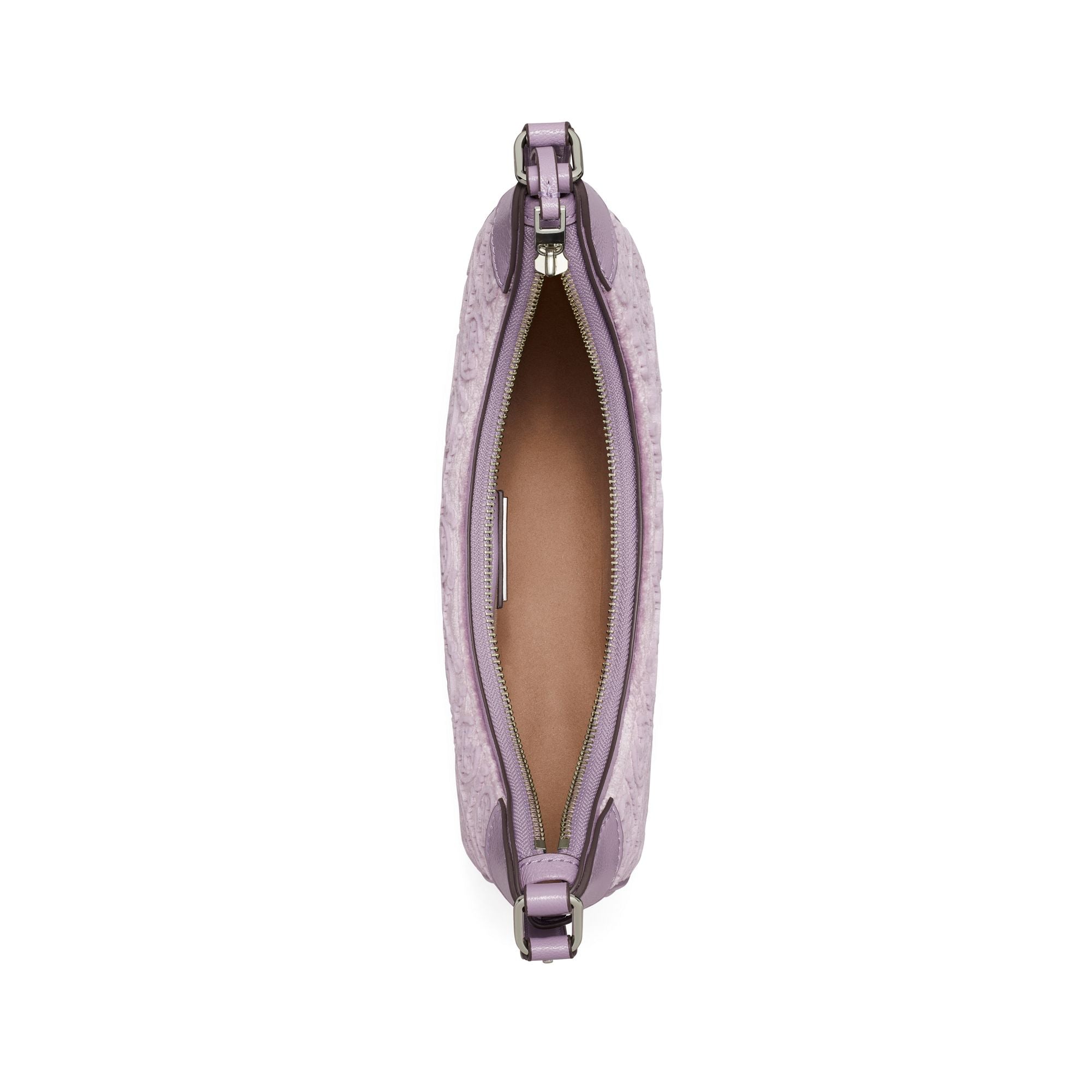 Women T Monogram Fil Coupe Crescent Bag - Lilac