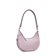 Women T Monogram Fil Coupe Crescent Bag - Lilac