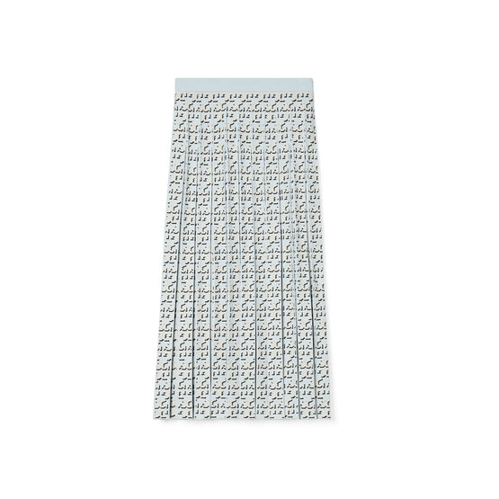Women T Logo Viscose Skirt - Blue T Logo Shadow