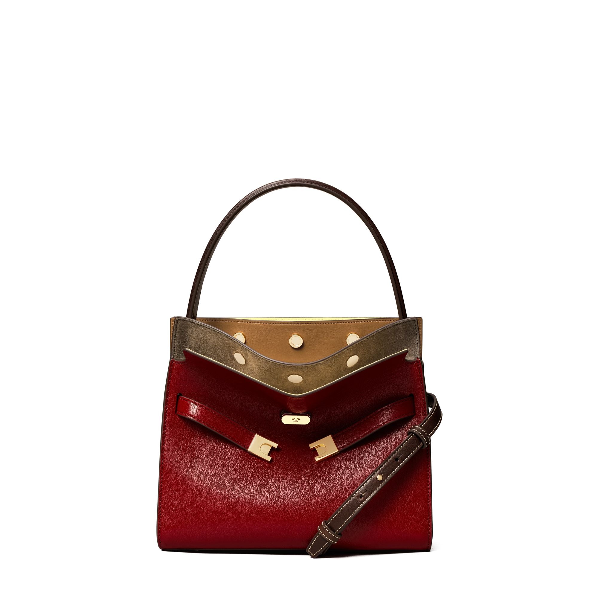 Women Lee Radziwill Textured Small Double Bag - Ruby