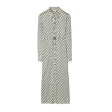 Women Printed Viscose Shirtdress - Blue Mini Zebra