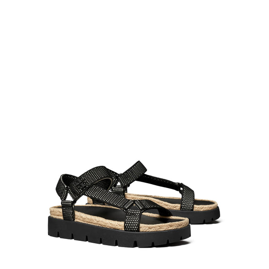 Women Kira Hiking Rope Sandal - Perfect Black / New Ivory / Perfect Bl