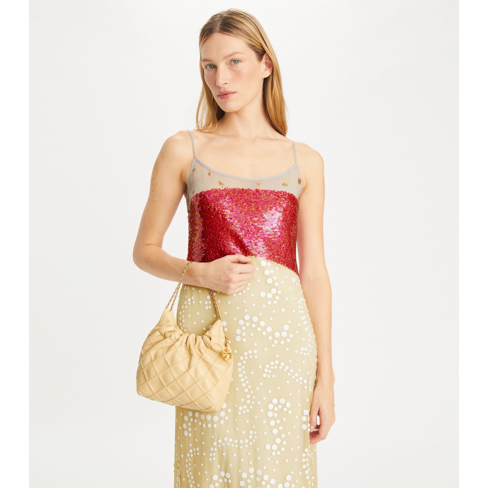 Women Fleming Mini Hobo Bag - Vanilla Soft Serve