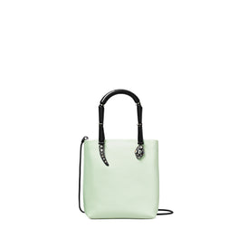 Women Key Item Satin Snake Handle Mini Tote - Mint