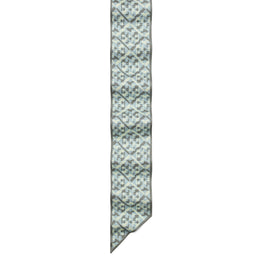 Women Prismatic T Monogram Silk Ribbon Tie - Prismatic T Monogram Blue