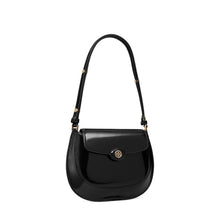 Women Robinson Spazzolato Small Flap Bag - Black