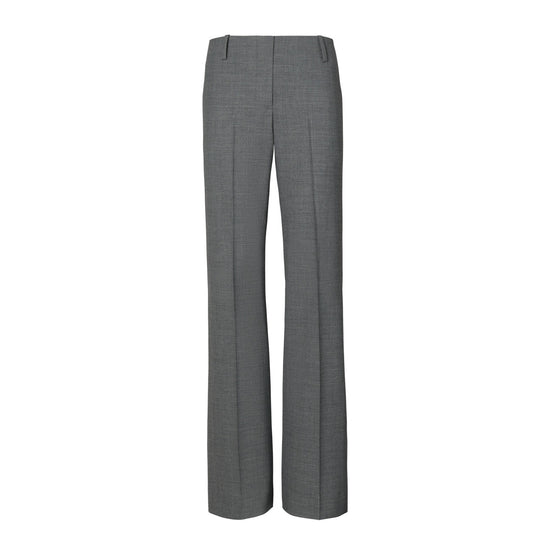 Women Stretch Fannel Pants - Gray Mélange