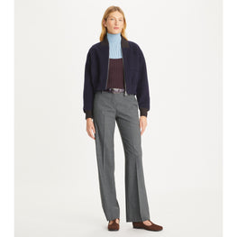 Women Stretch Fannel Pants - Gray Mélange