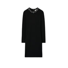 Women Embellished Sweater Dress - Black