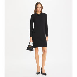 Women Embellished Sweater Dress - Black