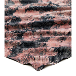 Women Pixel Flower Silk Square Scarf - Pixel Flower Silk Square Blush