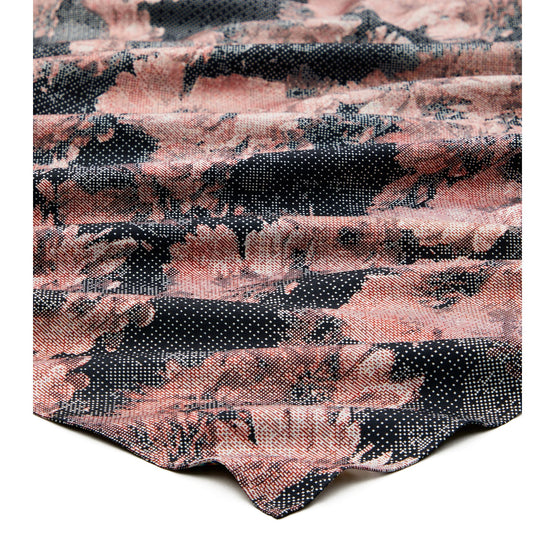 Women Pixel Flower Silk Square Scarf - Pixel Flower Silk Square Blush