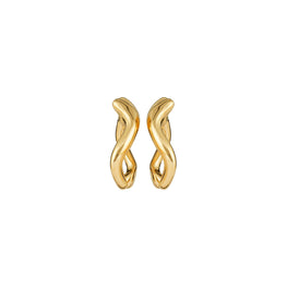 Women Wishbone Front-Back Earring - Tory Gold