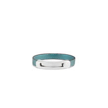 Women Pierced Slider Bracelet - Light Silver / Tumeric Blue