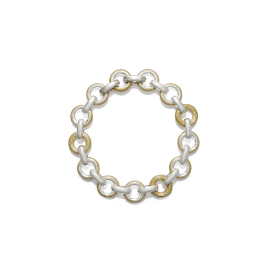 Women Pierced Necklace - Light Silver / Multi