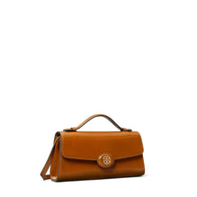 Women Robinson Spazzolato Top Handle Chain Wallet - Dark Sienna