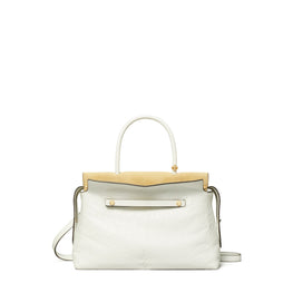 Women Mercer Distressed Satchel - Blanc