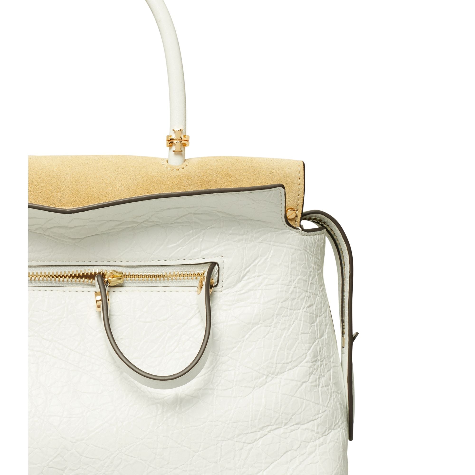 Women Mercer Distressed Satchel - Blanc