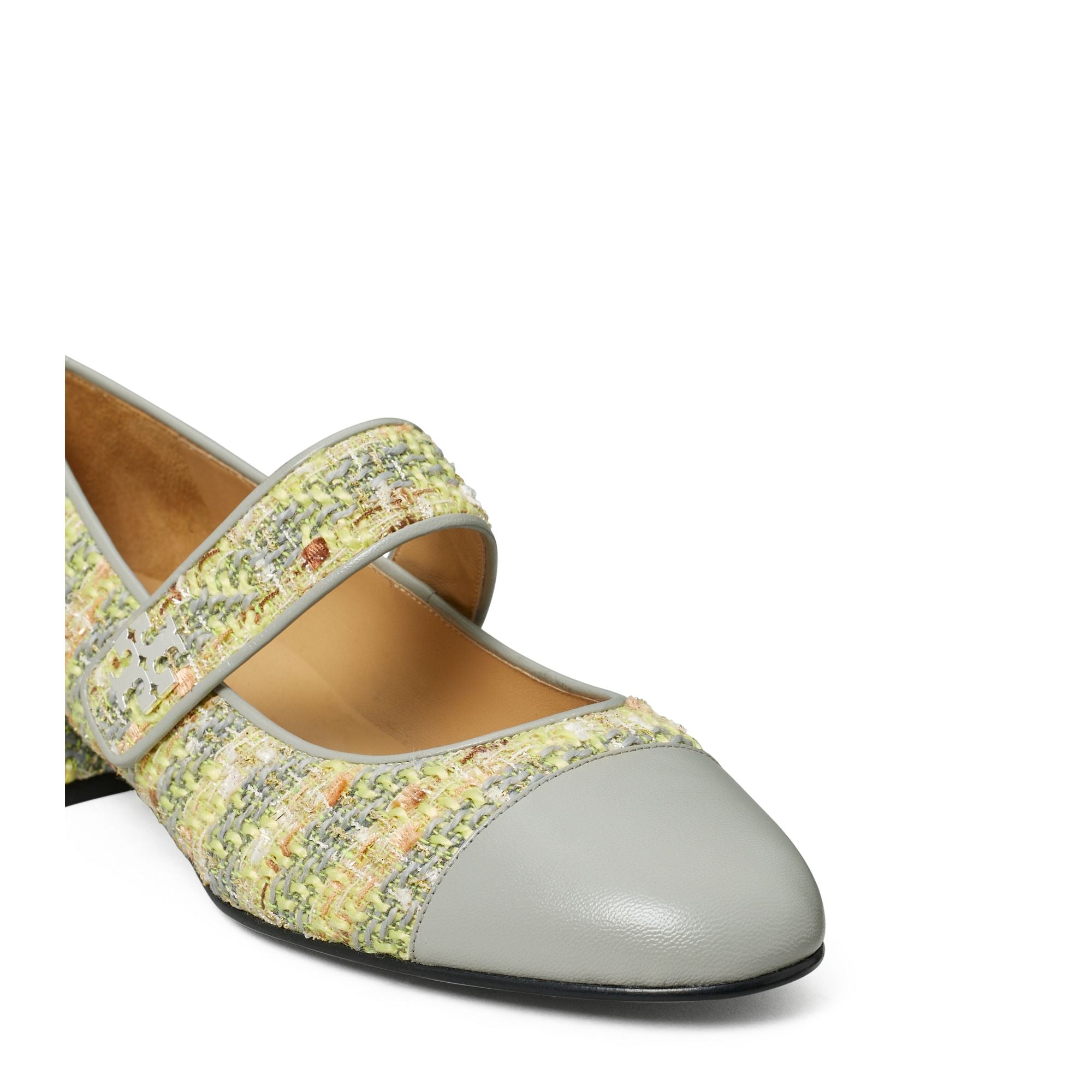 Women Cap-Toe Mary Jane Heel Ballet 25Mm - Yellow Multi / Loutre Gray