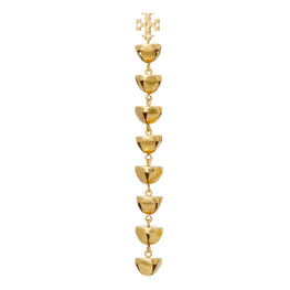 Women Bell Linear Earring - Antique Light Brass