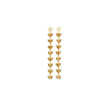 Women Bell Linear Earring - Antique Light Brass