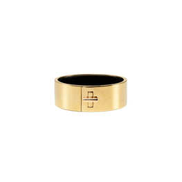 Women Kira Wide Bangle - Tory Gold
