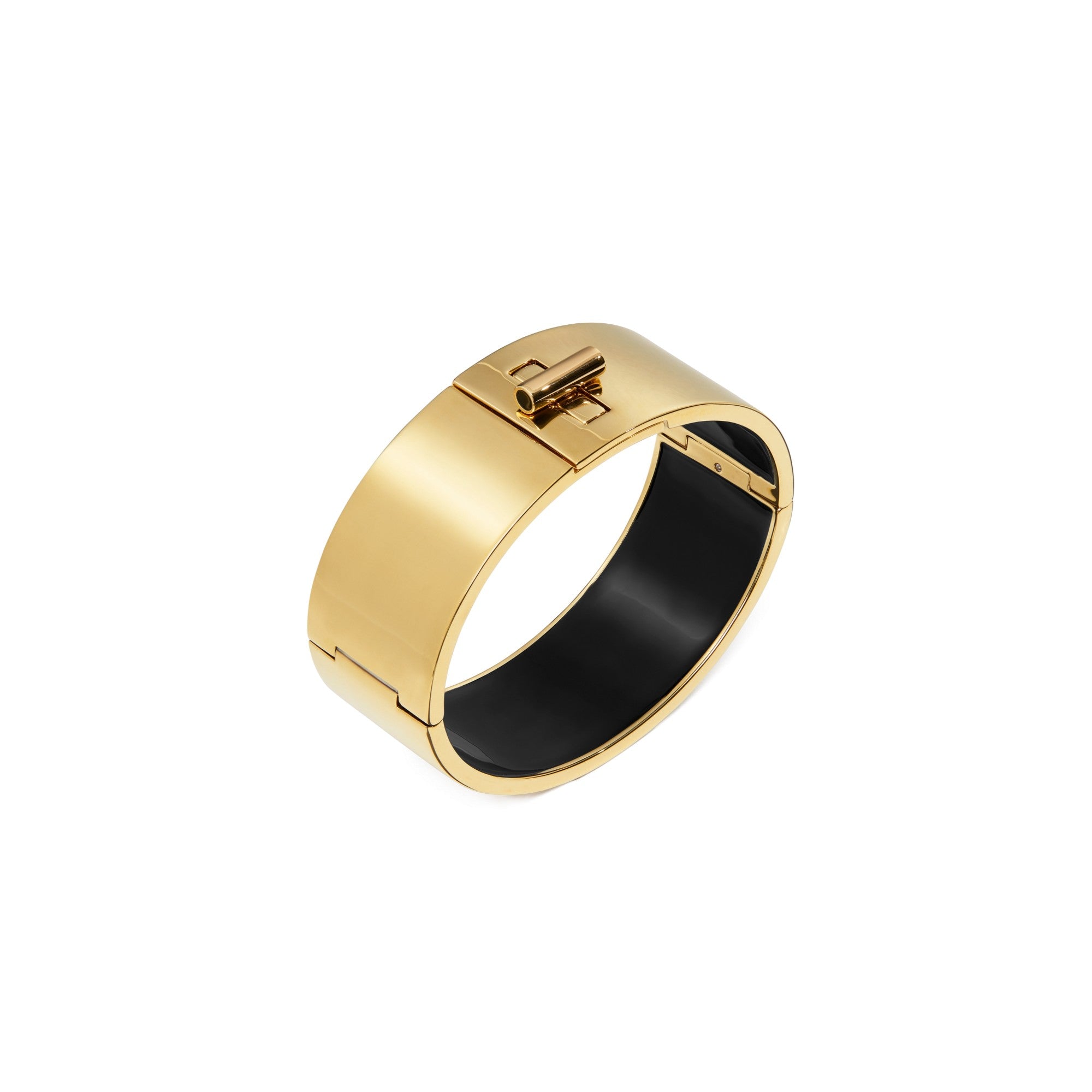Women Kira Wide Bangle - Tory Gold