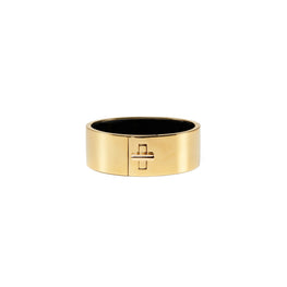 Women Kira Wide Bangle - Tory Gold