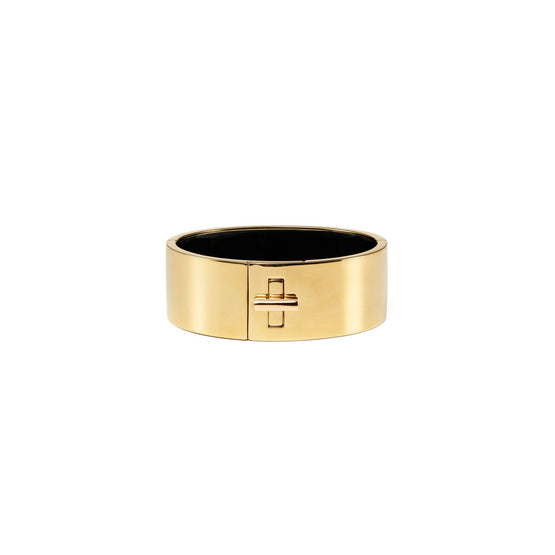 Women Kira Wide Bangle - Tory Gold