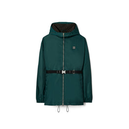 Women Nylon Zip Anorak - Lagoon