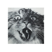 Women Cat Printed Neckerchief - Cat Printed Neckerchief Pink