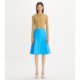Women Wool Skirt - Bright Blue