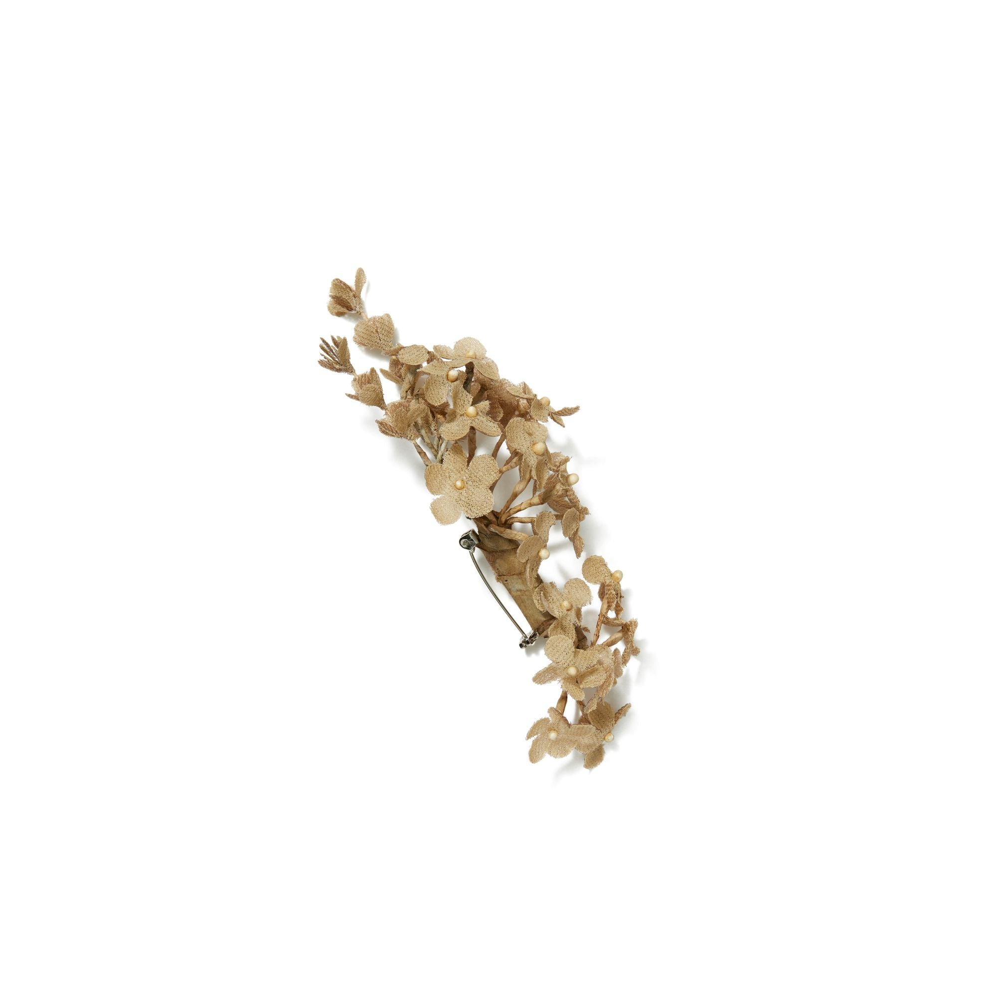 Women Floral Brooch - Tan