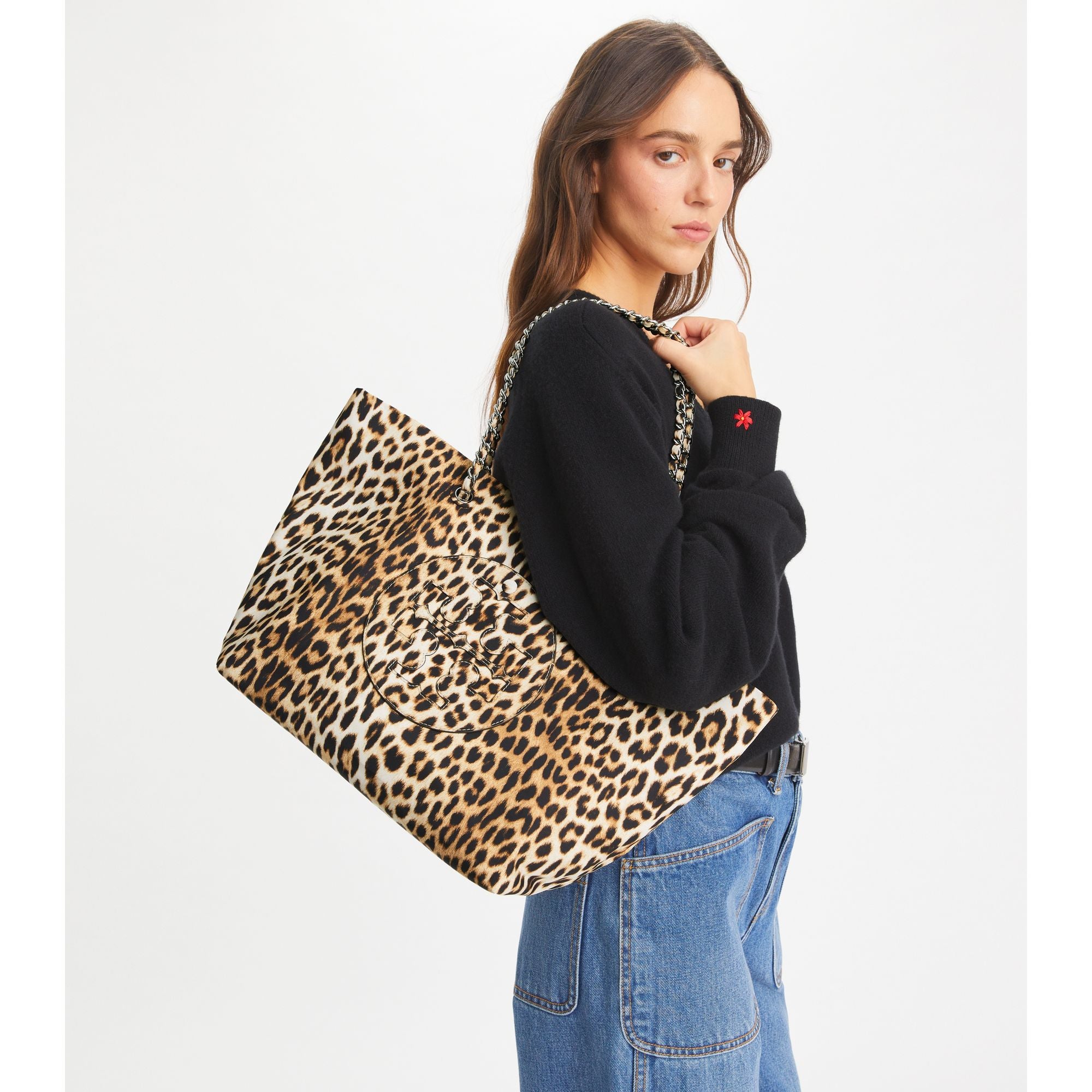 Women Ella Printed Chain Tote - Multi