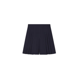 Women Stretch Pleated Skort - Midnight Ink