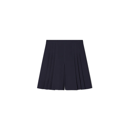 Women Stretch Pleated Skort - Midnight Ink