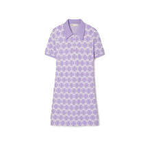 Women Bouclè Polo Dress - Crisp Lavender / Soft White