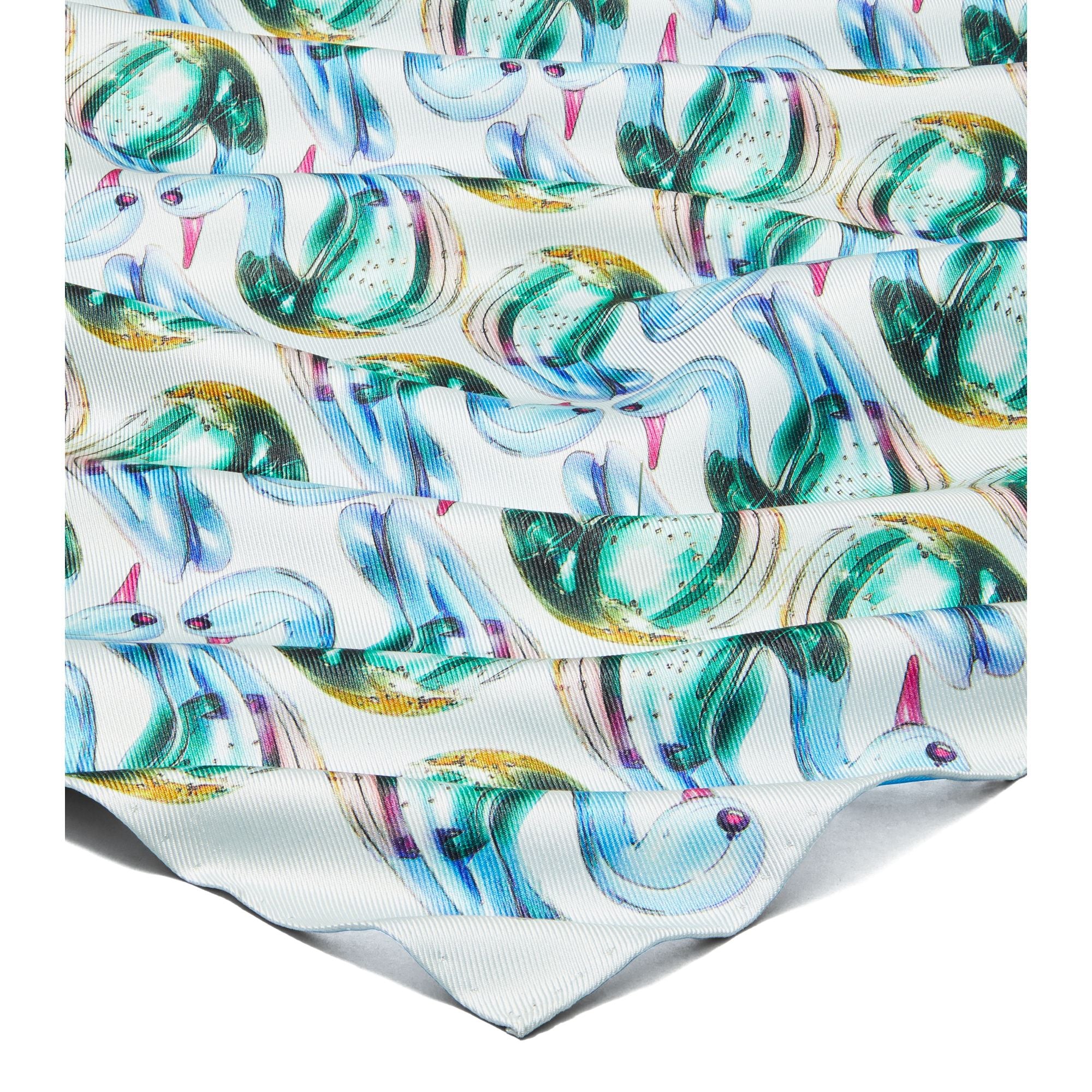 Women Lucky Duck Neckerchief - Blue