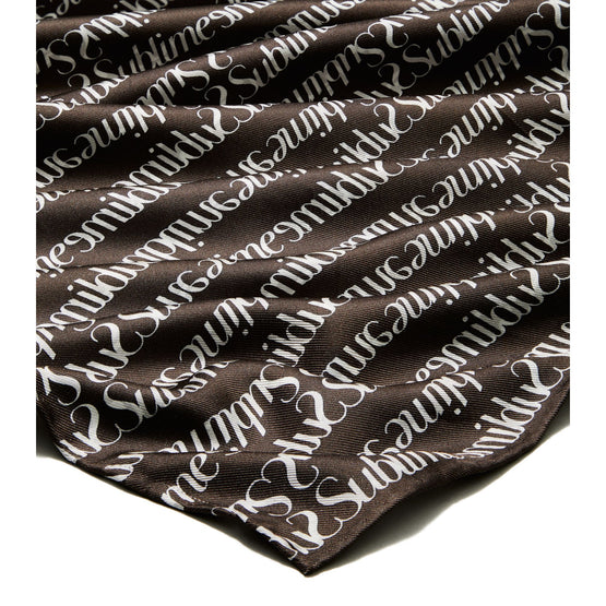 Women T Monogram Sublime Neckerchief - Chocolate Brown
