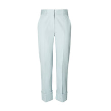 Women Cropped Twill Pants - Misty Rain