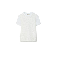 Women Corded Lace T-Shirt - White