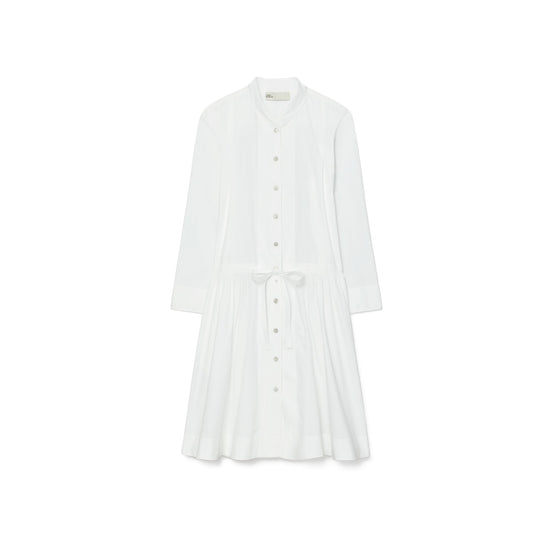 Women Mini Cotton Dress - White
