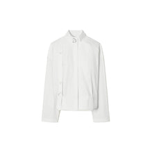 Women Poplin Bomber Shirt - White