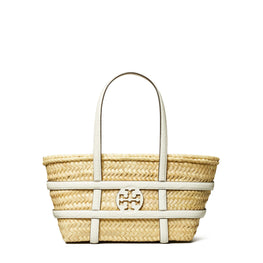 Women Ella Straw Small Basket - Blanc